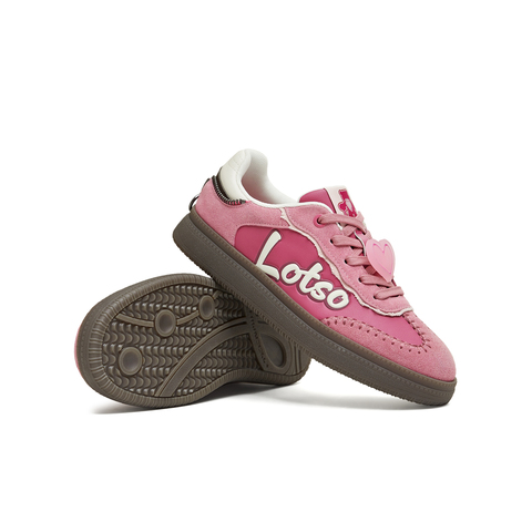 天美意2026春新款复古百搭玫粉色薄底阿甘鞋女德训鞋CEL22AM6