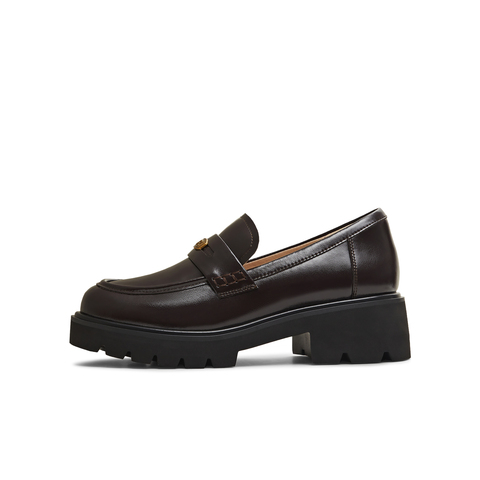 天美意2026春新款商场同款粗跟学院风英伦女乐福鞋CJM10AA6