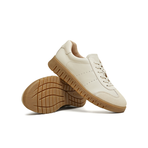 天美意2026春新款商场同款圆头牛津鞋复古英伦女休闲鞋CMA38AM6