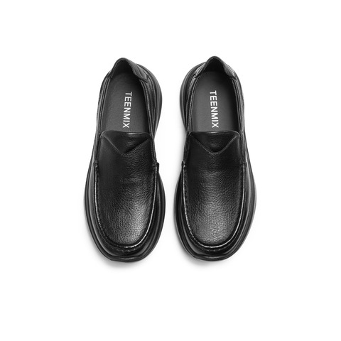 天美意2026春新款商场同款一脚蹬通勤上班男休闲皮鞋W58N6AM6