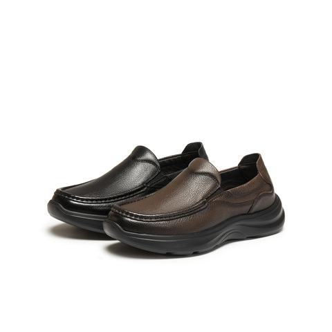 天美意2026春新款商场同款一脚蹬通勤上班男休闲皮鞋W58N6AM6