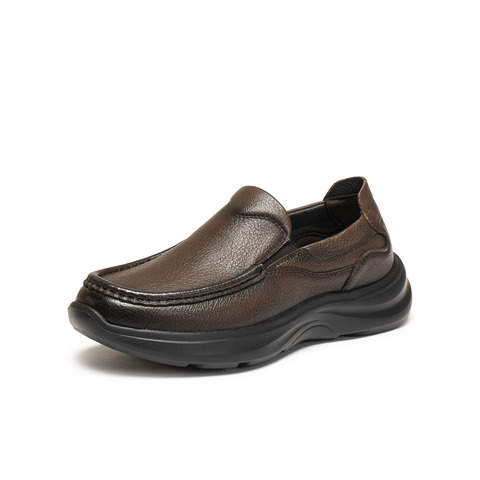 天美意2026春新款商场同款一脚蹬通勤上班男休闲皮鞋W58N6AM6