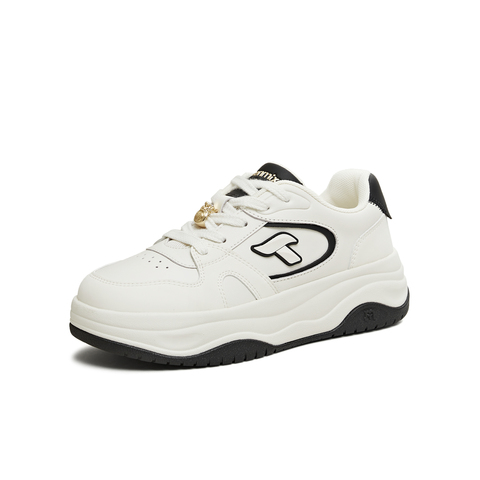 天美意2026春新款商场同款休闲百搭厚底小白鞋女板鞋CAH21AM6