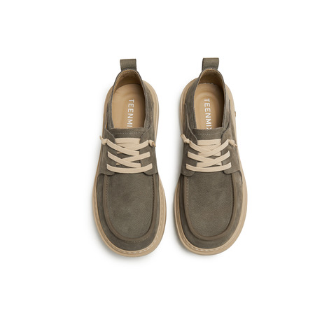 天美意2026春新款商场同款厚底英伦复古风皮鞋男工装鞋WC511AM6