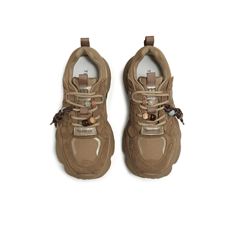 天美意2026春新款运动休闲百搭厚底系带户外女老爹鞋KD129AM6