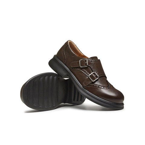 天美意2026春新款厚底时尚英伦布洛克学院女乐福鞋KE085AM6