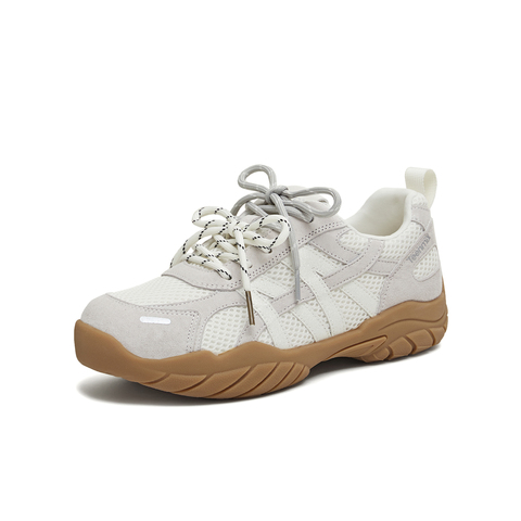 天美意2026春新款商场同款复古双鞋带阿甘鞋女德训鞋BM471AM6