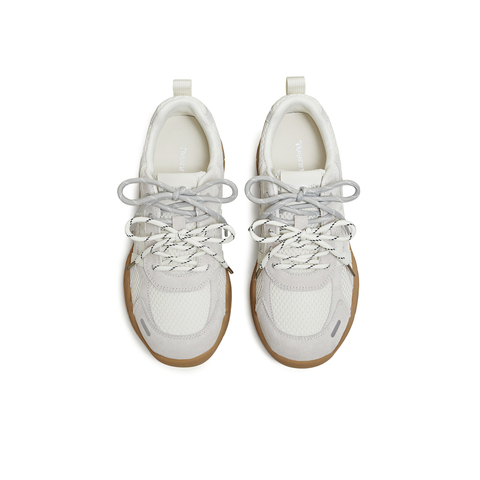 天美意2026春新款商场同款复古双鞋带阿甘鞋女德训鞋BM471AM6