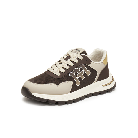 天美意2026春新款商场同款复古系带拼色运动男德训鞋WEA01AM6