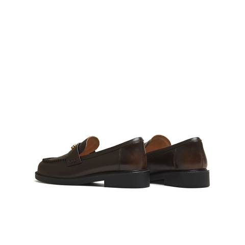 天美意2026春新款商场同款一脚蹬乐福鞋简约时尚女皮鞋CXC59AA6