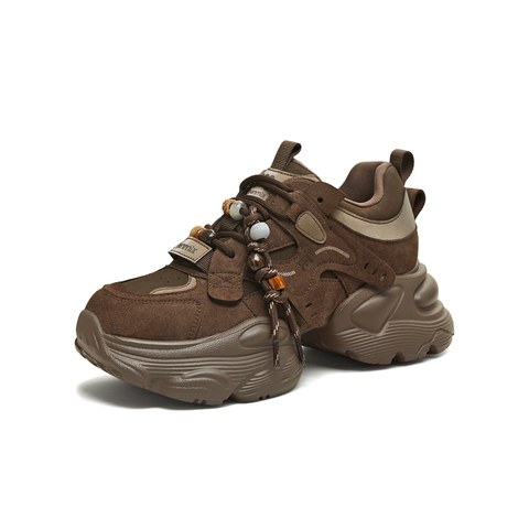 天美意2026春新款运动休闲百搭厚底系带户外女老爹鞋KD129AM6