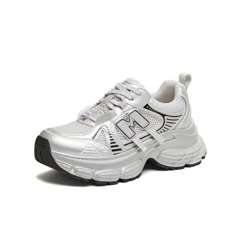 天美意2026春新款商场同款潮流拼色运动休闲老爹鞋女鞋BK964AM6