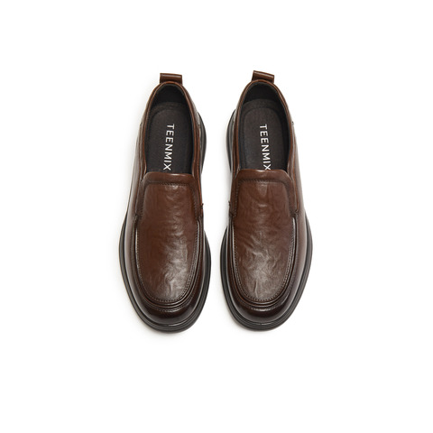 天美意2026春新款商场同款百搭外出上班日常男休闲皮鞋3ZK01AM6