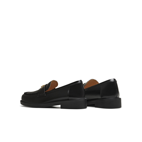 天美意2026春新款商场同款一脚蹬乐福鞋简约时尚女皮鞋CXC59AA6