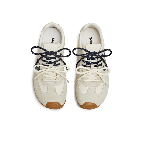 天美意2026春新款商场同款厚底双鞋带复古百搭女德训鞋BM551AM6