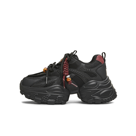 天美意2026春新款商场同款复古百搭系带厚底女老爹鞋BM581AM6