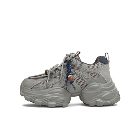 天美意2026春新款商场同款复古百搭系带厚底女老爹鞋BM581AM6