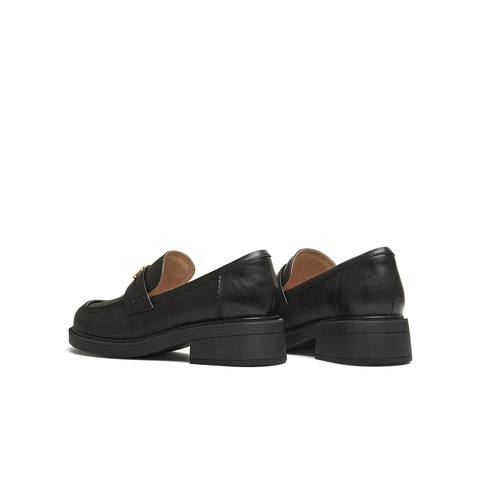 天美意2026春新款商场同款学院金属扣乐福鞋女皮单鞋CNG36AA6