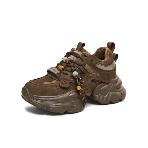 天美意2026春新款运动休闲百搭厚底系带户外女老爹鞋KD129AM6