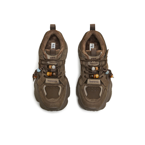 天美意2026春新款运动休闲百搭厚底系带户外女老爹鞋KD129AM6