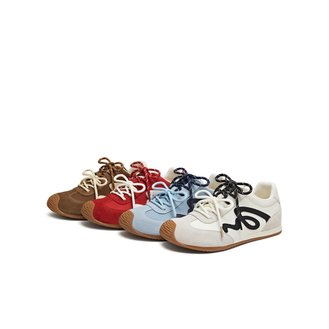 天美意2026春新款双鞋带百搭复古运动休闲潮流女德训鞋KG161AM6