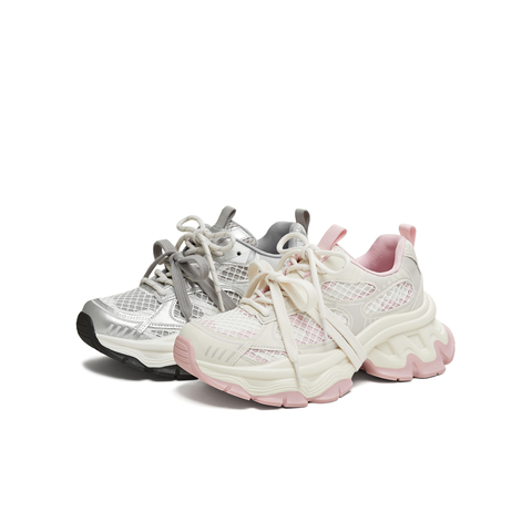 天美意2026春新款厚底舒适轻便潮流运动老爹鞋女休闲鞋KD136AM6