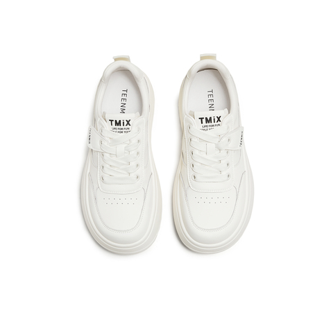 天美意2026春新款商场同款休闲板鞋运动厚底女小白鞋BJ564AM6