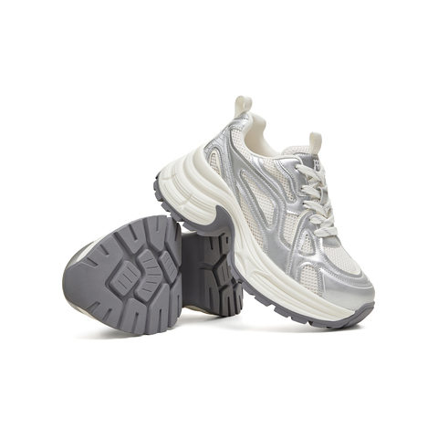 天美意2026春新款商场同款厚底系带运动户外女老爹鞋BM191AM6