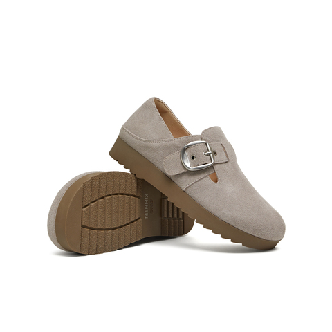 天美意2026春新款商场同款舒适单鞋一脚蹬百搭女勃肯鞋BJ558AM6