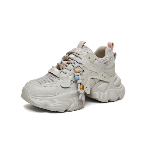 天美意2026春新款运动休闲百搭厚底系带户外女老爹鞋KD129AM6