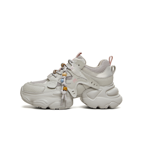 天美意2026春新款运动休闲百搭厚底系带户外女老爹鞋KD129AM6