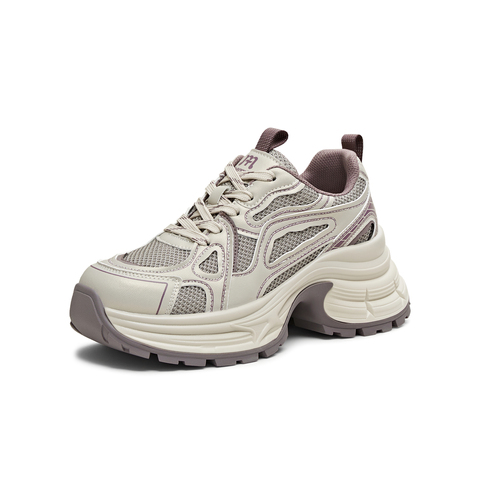 天美意2026春新款商场同款厚底系带运动户外女老爹鞋BM191AM6