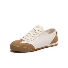 天美意2026春新款百搭复古系带帅气休闲拼色男德训鞋DXX02AM6