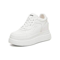 天美意2026春新款商场同款厚底板鞋纯色百搭女小白鞋BM441AM6