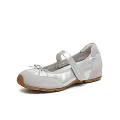天美意2026春新款日常百搭内增高浅口时尚芭蕾鞋女单鞋KM122AA6