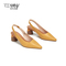 Toomanyshoes女鞋2021新款艺术画廊小敏家同款尖头粗跟仙女风单鞋
