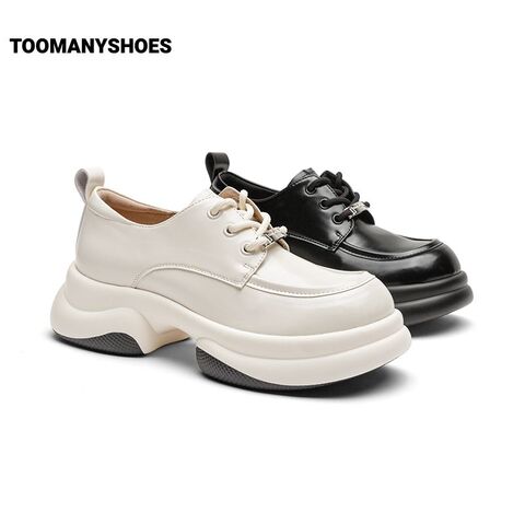 Toomanyshoes女鞋2024新款威廉先生厚底小皮鞋单鞋复古英伦牛津鞋