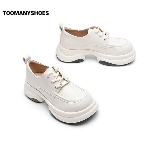 Toomanyshoes女鞋2024新款威廉先生厚底小皮鞋单鞋复古英伦牛津鞋