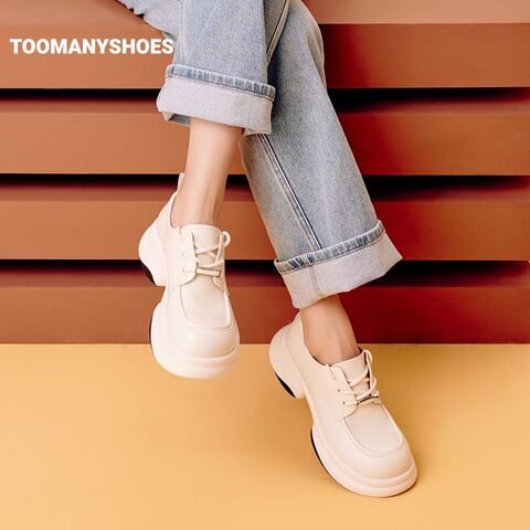 Toomanyshoes女鞋2024新款威廉先生厚底小皮鞋单鞋复古英伦牛津鞋
