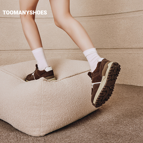 Toomanyshoes女鞋24新款咸果布丁阿甘德训鞋运动休闲厚底复古跑鞋
