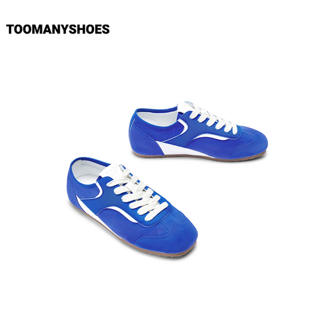 明星同款Toomanyshoes女鞋好溜鞋梨泰院复古运动休闲鞋银色德训鞋