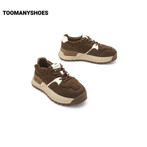 Toomanyshoes女鞋24新款咸果布丁阿甘德训鞋运动休闲厚底复古跑鞋
