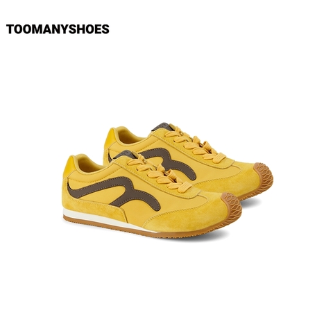 Toomanyshoes女鞋25新款波子汽水时尚运动休闲复古厚底撞色德训鞋
