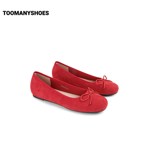 Toomanyshoes女鞋扬起裙摆平底单鞋甜美优雅时尚芭蕾舞鞋