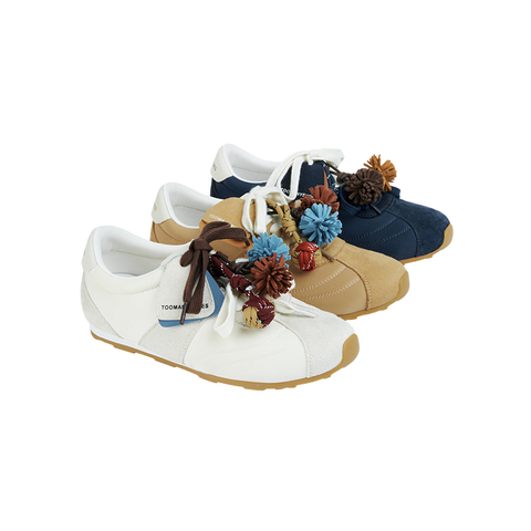 吴昕同款Toomanyshoes奶茶啵啵miu系运动鞋小白鞋男女复古德训鞋