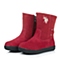 U.S.POLO ASSN./美国马球协会童鞋冬季反毛皮/PU深红女小童童靴时装靴L50281