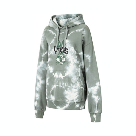 VANS范斯2024女子BUNNY TIE DYE HOODIE针织连帽卫衣VN000GQKCTC