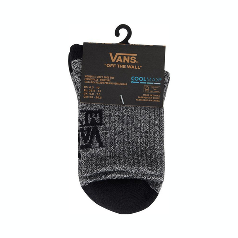 VANS范斯2025女子MTE Crestline Half Crew中袜VN000HTDBLK