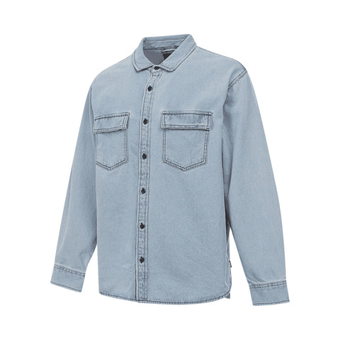 VANS范斯2025男子Palmhill Denim LS Woven针织长袖衬衫VN000M12IYR