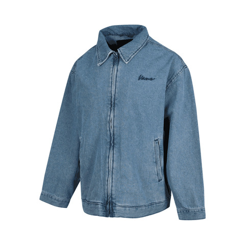VANS范斯2025女子Pitstop Denim Station Jacket梭织无帽外套VN000MARCDX